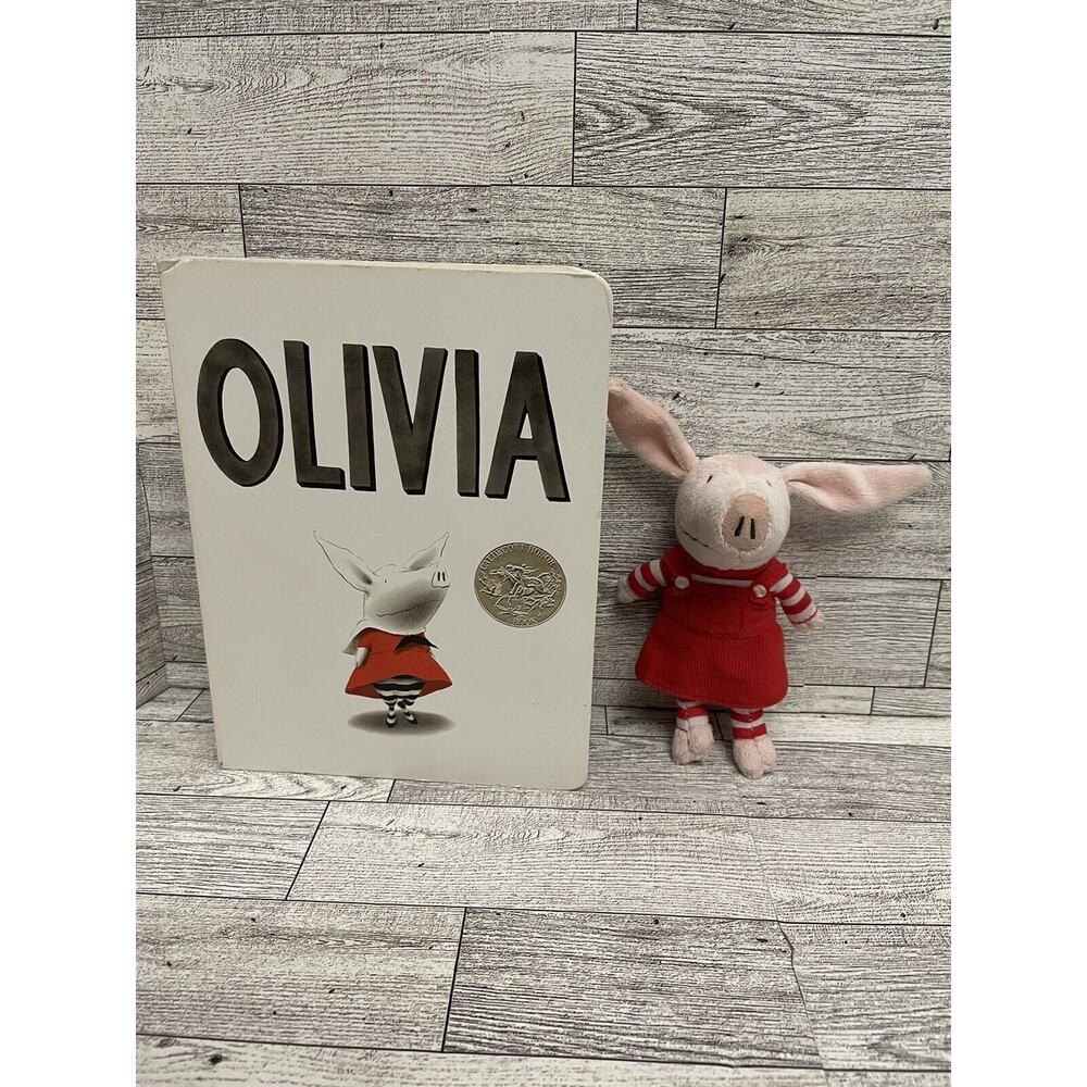 Olivia The Pig 7” inch Plush Toy Stuffed Animal And Book